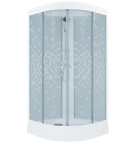 Душевая кабина Triton Стандарт А3 прозрачная с рисунком Мозайка (Щ0000061840)