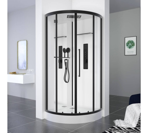 Душевая кабина Black&White Galaxy G8021 (90x90) 