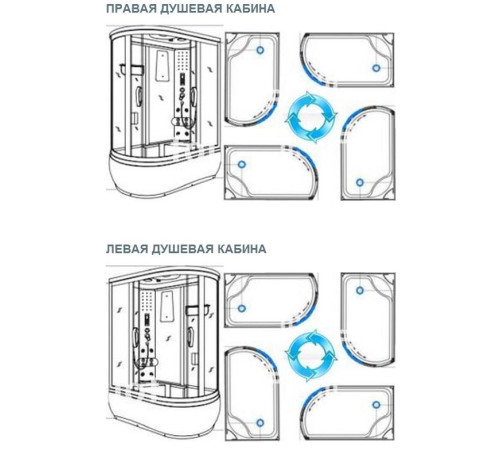 Душевая кабина Coliseum Simple T120 черная R (000000644)
