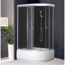 Душевая кабина Coliseum Simple T120 черная L (000000642)