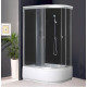 Душевая кабина Coliseum Simple T120 черная L (000000642)