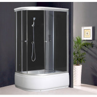 Душевая кабина Coliseum Simple T120 черная R (000000644)