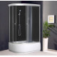 Душевая кабина Coliseum Simple T120 черная R (000000644)