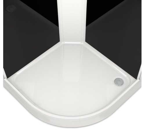 Душевая кабина Domani-Spa Delight 110 (DS01DS110LBT00) 100x100 тонированное стекло / черные стенки с крышей