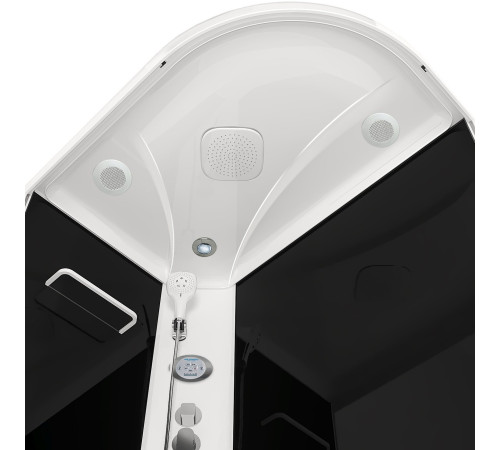 Душевая кабина Domani-Spa Delight 128 (DS01DS128LLBT00) 120x80 тонированное стекло / черные стенки с крышей (левая)