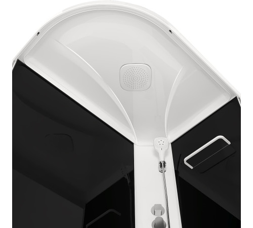 Душевая кабина Domani-Spa Delight 128 (DS01DS128RLBT00) 120x80 тонированное стекло / черные стенки с крышей (правая)