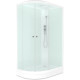Душевая кабина Domani-Spa Delight 128 (DS01DS128RLWM00) 120x80 матовое стекло / белые стенки с крышей (правая)