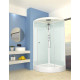 Душевая кабина Domani-Spa Simple 110 (DS01Sm110LWCl00-V1.2) 100x100 прозрачное стекло / белые стенки с крышей