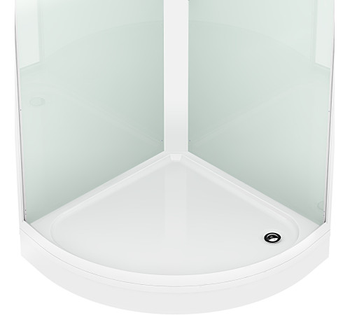 Душевая кабина Domani-Spa Simple 110 (DS01Sm110LWCl00-V1.2) 100x100 прозрачное стекло / белые стенки с крышей