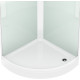 Душевая кабина Domani-Spa Simple 110 (DS01Sm110LWCl00-V1.2) 100x100 прозрачное стекло / белые стенки с крышей
