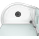 Душевая кабина Domani-Spa Simple high R (DS01Sm128RHWCl00-V1.2) 120x80 прозрачное стекло / белые стенки с крышей