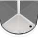 Душевая кабина Domani-Spa Simple 99 Black accents (DS01Sm99LGrCl00.Gt-V1.2-Black)   90x90 прозрачное стекло / серые стенки / профиль графит с крышей