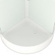 Душевая кабина Domani-Spa Simple 99 mid (DS01Sm99MWCl00-V1.2)  90x90 прозрачное стекло / белые стенки с крышей