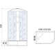 Душевая кабина Мономах XL 100/80/44 МЗ L (100x80)