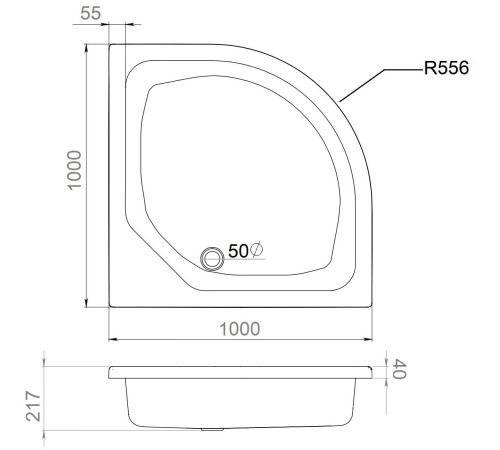 Душевой поддон Triton ПД7 100x100 (000001353)