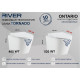 Подвесной унитаз River ONTARIO 520 WT (10000013708)