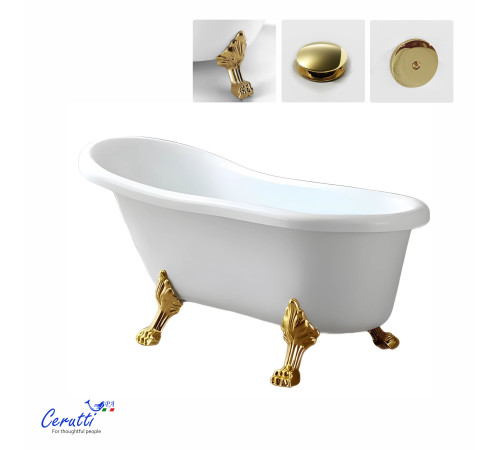 Ванна акриловая Cerutti Classic 150G CT9667 (157x77)