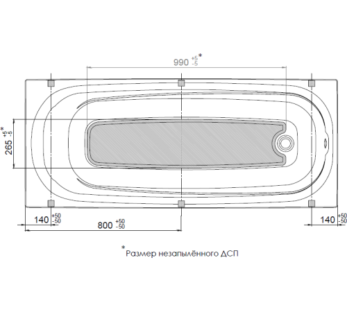 Акриловая ванна Triton Европа 160х70 (Щ0000043363)
