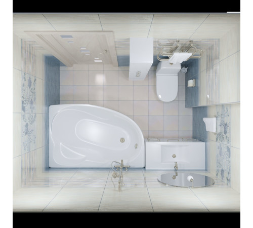 Акриловая ванна Triton Николь New левая 160х100 (Щ0000048679)