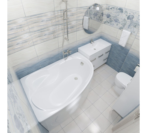 Акриловая ванна Triton Николь New правая 160х100 (Щ0000048680)