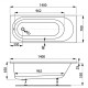 Акриловая ванна Vagnerplast Kasandra (VPBA147KAS2X-04)
