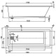Акриловая ванна Vagnerplast Cavallo (VPBA170CAV2X-04)