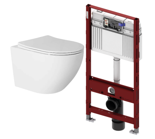 Комплект: инсталляция TECEprofil 9300302 c подвесным унитазом Amore di Mare Delio P203