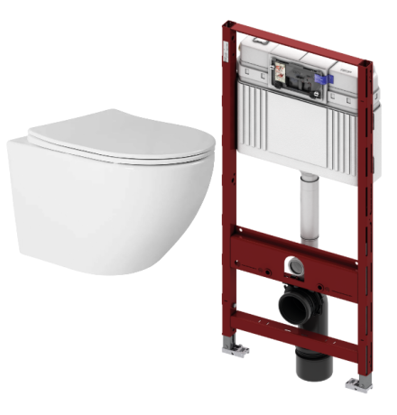 Комплект: инсталляция TECEprofil 9300302 c подвесным унитазом Amore di Mare Delio Tornado P203-T