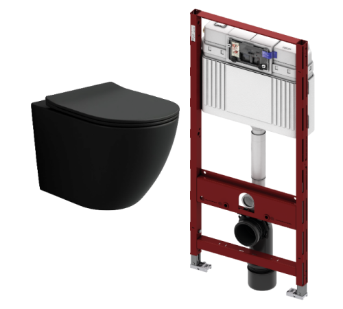 Комплект: инсталляция TECEprofil 9300302 c подвесным унитазом Amore di Mare Delio Tornado P203MB-T