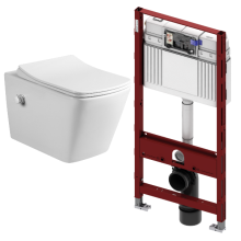 Комплект: инсталляция TECEprofil 9300302 c подвесным унитазом Amore di Mare Garda Bidet P310-X