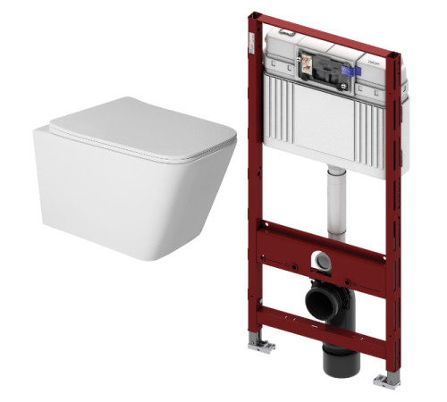 Комплект: инсталляция TECEprofil 9300302 c подвесным унитазом Amore di Mare Tassaro Tornado P202-T