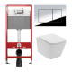 Комплект: инсталляция Tece 9400412 с подвесным унитазом Lekvo T-202