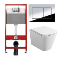 Комплект: инсталляция Tece 9400412 с подвесным унитазом Teymi Helmi S T40302