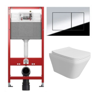 Комплект: инсталляция Tece 9400412 с подвесным унитазом Teymi Kati T40701