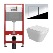 Комплект: инсталляция Tece 9400412 с подвесным унитазом Teymi Kati T40701