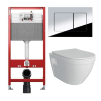 Комплект: инсталляция Tece 9400412 с подвесным унитазом Teymi Vitra T40804