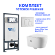 Комплект инсталляции Weltwasser Marberg 507 с кнопкой 507 SE GL-WT и подвесным унитазом Amore di Mare Temo Bidet P322-X