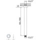 Кронштейн для душа Bruma EloR  1456211NS Night Sky   300мм