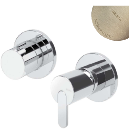 Смеситель встраиваемый Bruma Leaf Morning Mist 1673123MM  на 3 функции