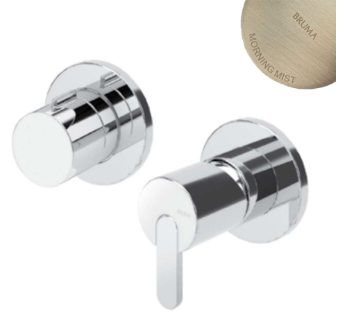 Смеситель встраиваемый Bruma Leaf Morning Mist 1673123MM  на 3 функции