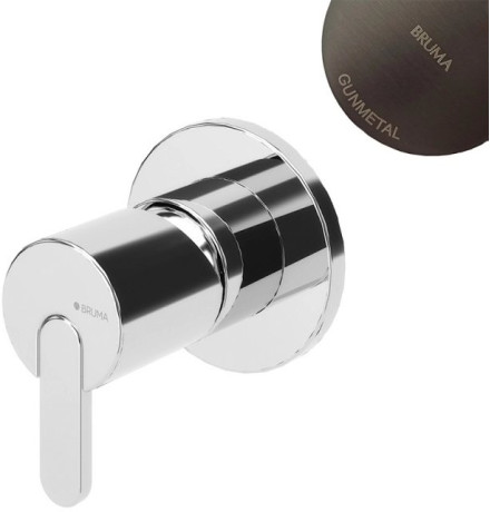 Внешняя часть смесителя встраиваемого Bruma Leaf Gunmetal E1671201MG 