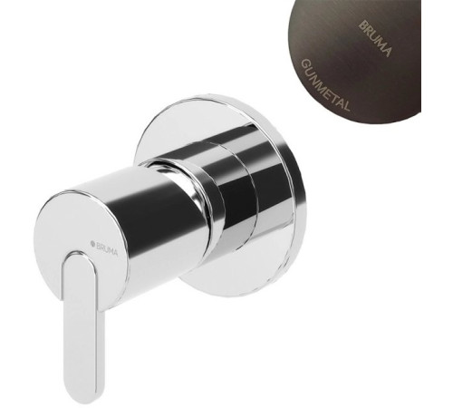Внешняя часть смесителя встраиваемого Bruma Leaf Gunmetal E1671201MG 