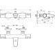 Смеситель для ванны Ideal Standard Ceratherm T25 A7206AA термостатический