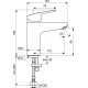 Смеситель для умывальника  Ideal Standard   Ceraflex  B1714AA 