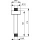 Кронштейн для душа Ideal Standard Idealrain B9446AA    150мм
