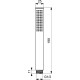 Ручная лейка Ideal Standard Idealrain Black BC774XG