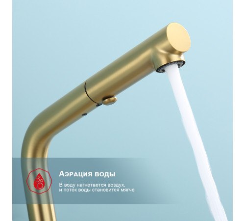 Смеситель для кухни Raglo R86.49.03 с выдвижным изливом