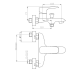 Смеситель для ванны WeltWasser WW MX BONN 303   (10000002003)