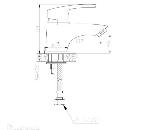 Смеситель для раковины WeltWasser WW MX ISAR  (10000002011)