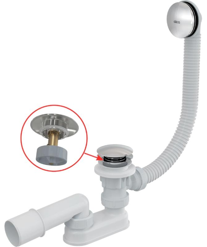 Сифон для ванны AlcaPlast A504CKM-80 Click Clack 80